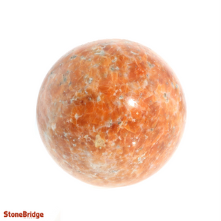Orange Calcite Sphere Medium #1 - 2 3/4" from Stonebridge Imports