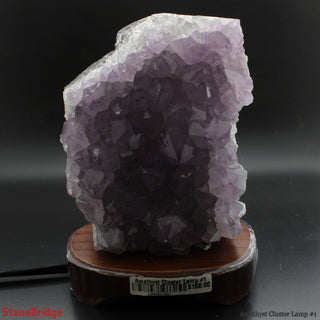 Amethyst Cluster Lamp #1 7" to 8" from The Rock Space