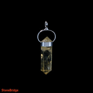 Citrine Double Terminated - 925 Silver Pendant from The Rock Space