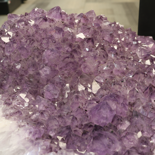 Selene Amethyst Geode Cluster Table - Polished Edge U#2 from The Rock Space