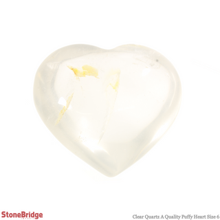 Clear Quartz A Heart #6 - 2" to 3 1/4" from The Rock Space