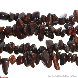 Tiger Eye Red Chip Strands - 5mm to 8mm from The Rock Space