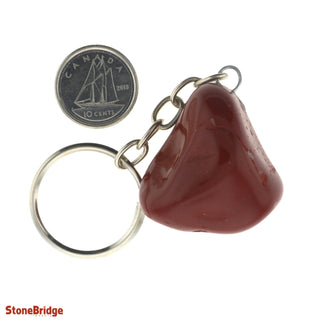 Keychain - Red Jasper Tumbled from The Rock Space