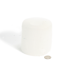 Selenite Candle Holder White - 3" from The Rock Space