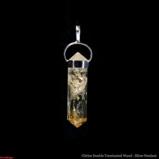 Citrine Double Terminated - 925 Silver Pendant from The Rock Space