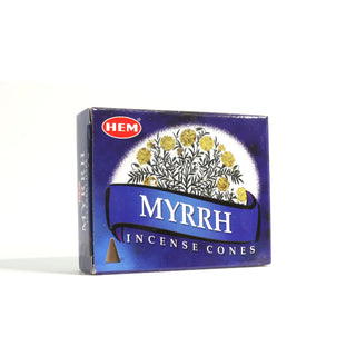 Myrrh Hem Incense Cones - 10 Pack from The Rock Space