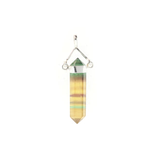 Fluorite Yellow Double Terminated Swivel - 925 Silver Pendant from The Rock Space