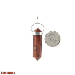 Red Jasper Double Terminated - 925 Silver Pendant from The Rock Space