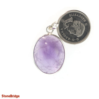 Amethyst Cabochon - 925 Silver Pendant from The Rock Space