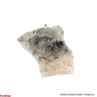 Rutile on Quartz Cluster U#2 - 5 3/4" from The Rock Space