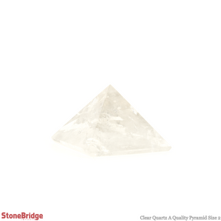 Clear Quartz A Pyramid #2 - 1 1/2" to 1 3/4" Wide from The Rock Space