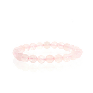 Rose Quartz Bead Bracelet from The Rock Space
