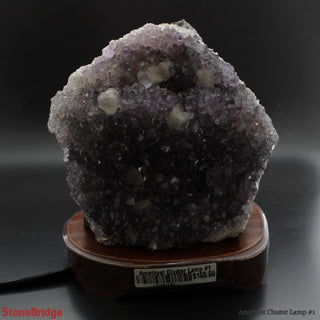 Amethyst Cluster Lamp #1 7" to 8" from The Rock Space