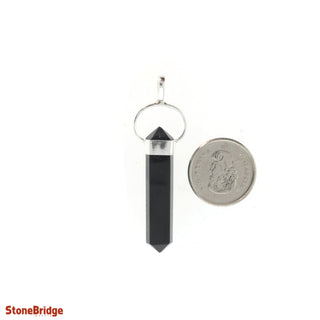 Black Tourmaline Double Terminated - 925 Silver Pendant from The Rock Space