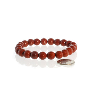 Red Jasper Round Bracelet - 8mm from The Rock Space