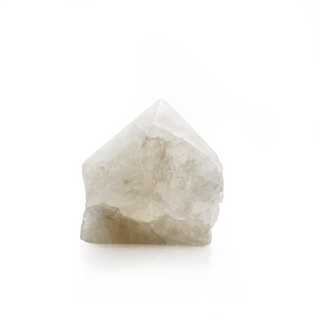 White Quartz Cut Base, Polished Point Tower #4 from The Rock Space
