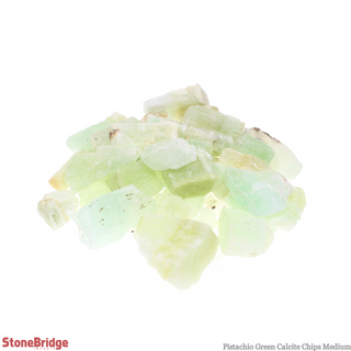 Calcite Pistachio Green Chips - Medium from The Rock Space