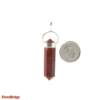 Red Jasper Double Terminated - 925 Silver Pendant from The Rock Space