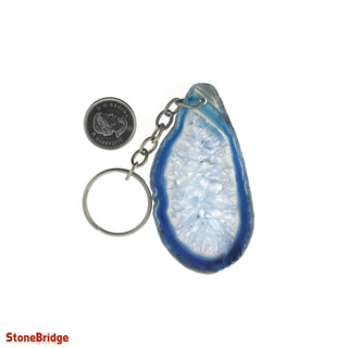 Keychain - Agate Slice from The Rock Space