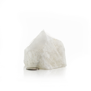 White Quartz Cut Base, Polished Point Tower #3 from The Rock Space