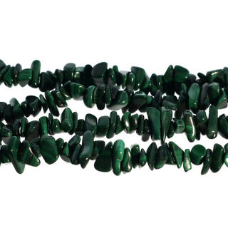 Malachite Chip Strands - 5mm to 8mm from The Rock Space