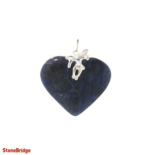 Sodalite Heart & Angel - 925 Silver Pendant from The Rock Space