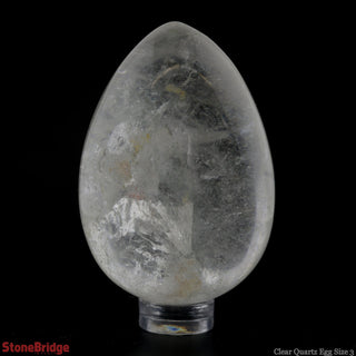 Clear Quartz Egg #3 - 100g to 140g from The Rock Space