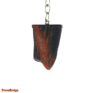 Keychain - Tourmaline with Hematite Slice from The Rock Space