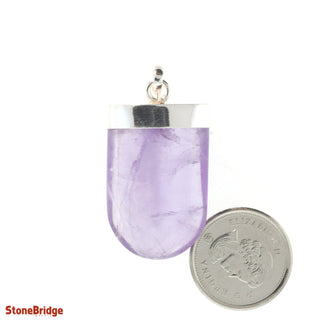 Amethyst Tongue - 925 Silver Pendant from The Rock Space