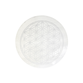 Selenite Charging Plate - Flower from The Rock Space