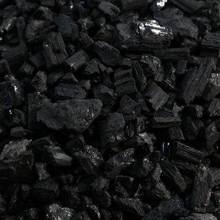 Black Tourmaline Crushed Chips - Extra Coarse from The Rock Space