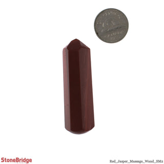 Red Jasper Pointed Massage Wand - Small #1 - 1 1/2'' to 2 1/2" from The Rock Space