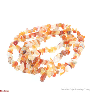 Carnelian Chip Strands - 3mm to 5mm from The Rock Space