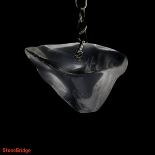 Keychain - Ice Cube Quartz Tumbled from The Rock Space