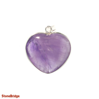 Amethyst Heart - 925 Silver Pendant from The Rock Space