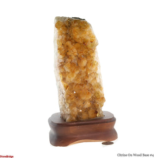 Citrine Cluster on Wood Base #4 - 9" from The Rock Space