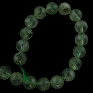 Prehnite - Round Strand 7" - 8mm from The Rock Space
