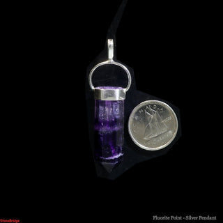 Fluorite Point - 925 Silver Pendant from The Rock Space
