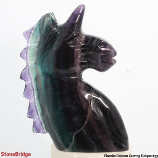 Fluorite Unicorn Carving U#33 - 5 1/2" from The Rock Space