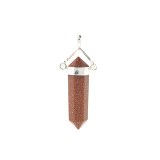 Goldstone Double Terminated Swivel - 925 Silver Pendant from The Rock Space