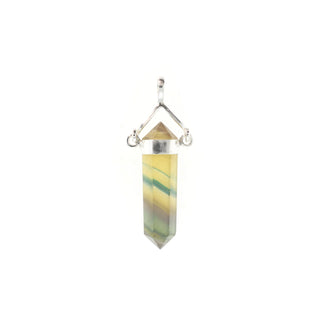 Fluorite Yellow Double Terminated Swivel - 925 Silver Pendant from The Rock Space