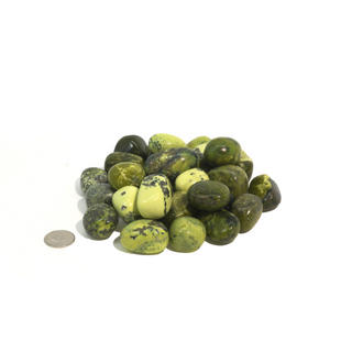 Serpentine, Pyrite Tumbled Stones - Peru from The Rock Space