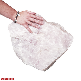 Rose Quartz Boulder U#10 - 20"3lbs from The Rock Space
