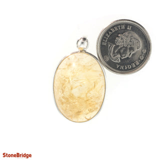 Citrine Cabochon - 925 Silver Pendant from The Rock Space