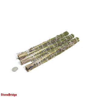 Sweetgrass/ Lavender Cleansing Stick - Local & Organic - 3 Pack from The Rock Space