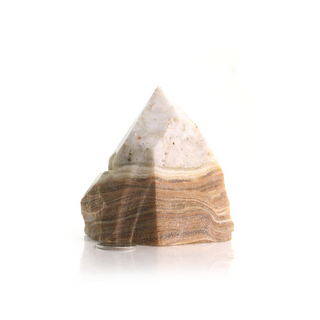 Calcite Golden Cut Base, Polished Point Tower #2 from The Rock Space