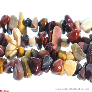 Jasper Mookite Chip Strands - 5mm to 8mm from The Rock Space