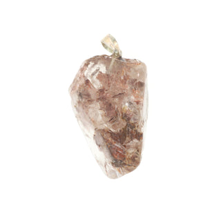 Quartz with Hematite Polished Point Pendant from The Rock Space