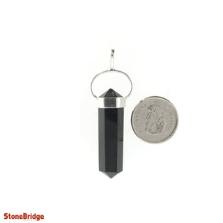 Black Tourmaline Double Terminated - 925 Silver Pendant from The Rock Space