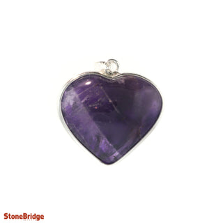 Amethyst Heart - 925 Silver Pendant from The Rock Space